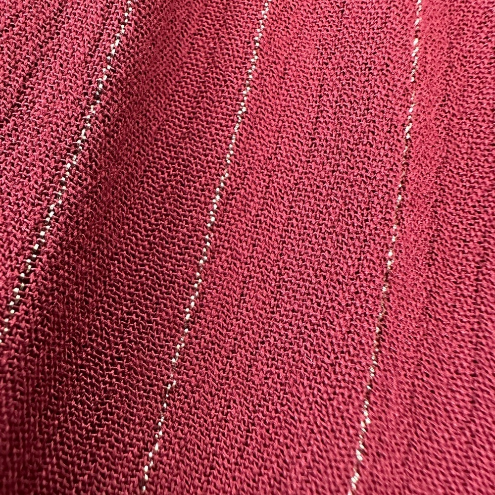 Knox Rose Metallic Striped Bishop Long Sleeve Tiered Tunic Dress Large - Picture 9 of 11